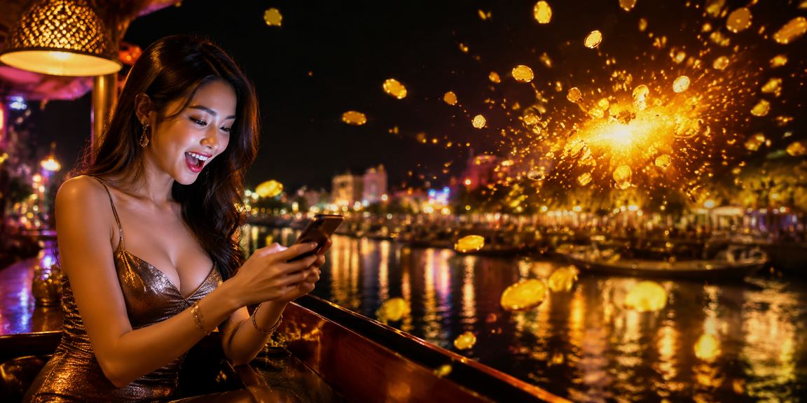 Người dùng trải nghiệm cược thể thao và casino trên điện thoại tại chợ đêm Hà Nội